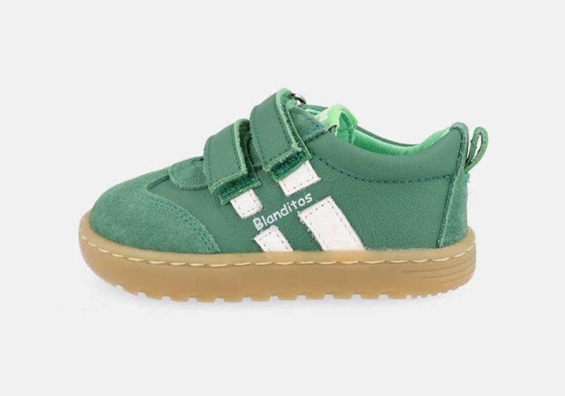 Deportiva respetuosa piel LISBOA verde- BLANDITOS by CRIO'S