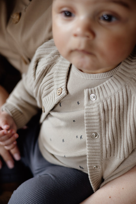 Jersey de punto con botones naturales Lex- STYLE LABELS