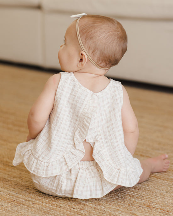 Conjunto top y culetín de cuadros- QUINCY MAE