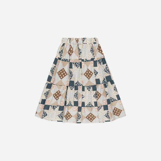 Falda midi Patchwork - RYLEE + CRU