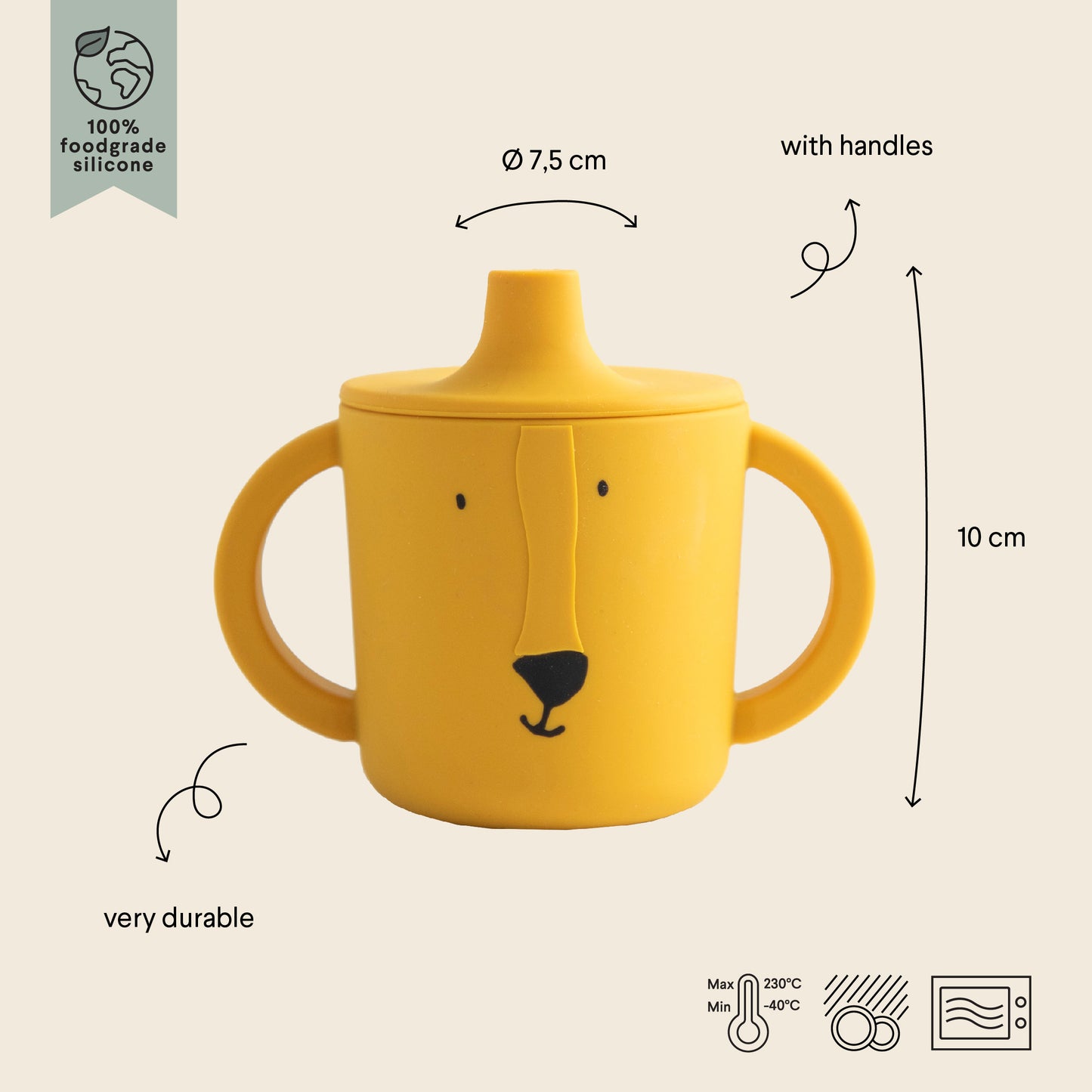Taza silicona León- TRIXIE