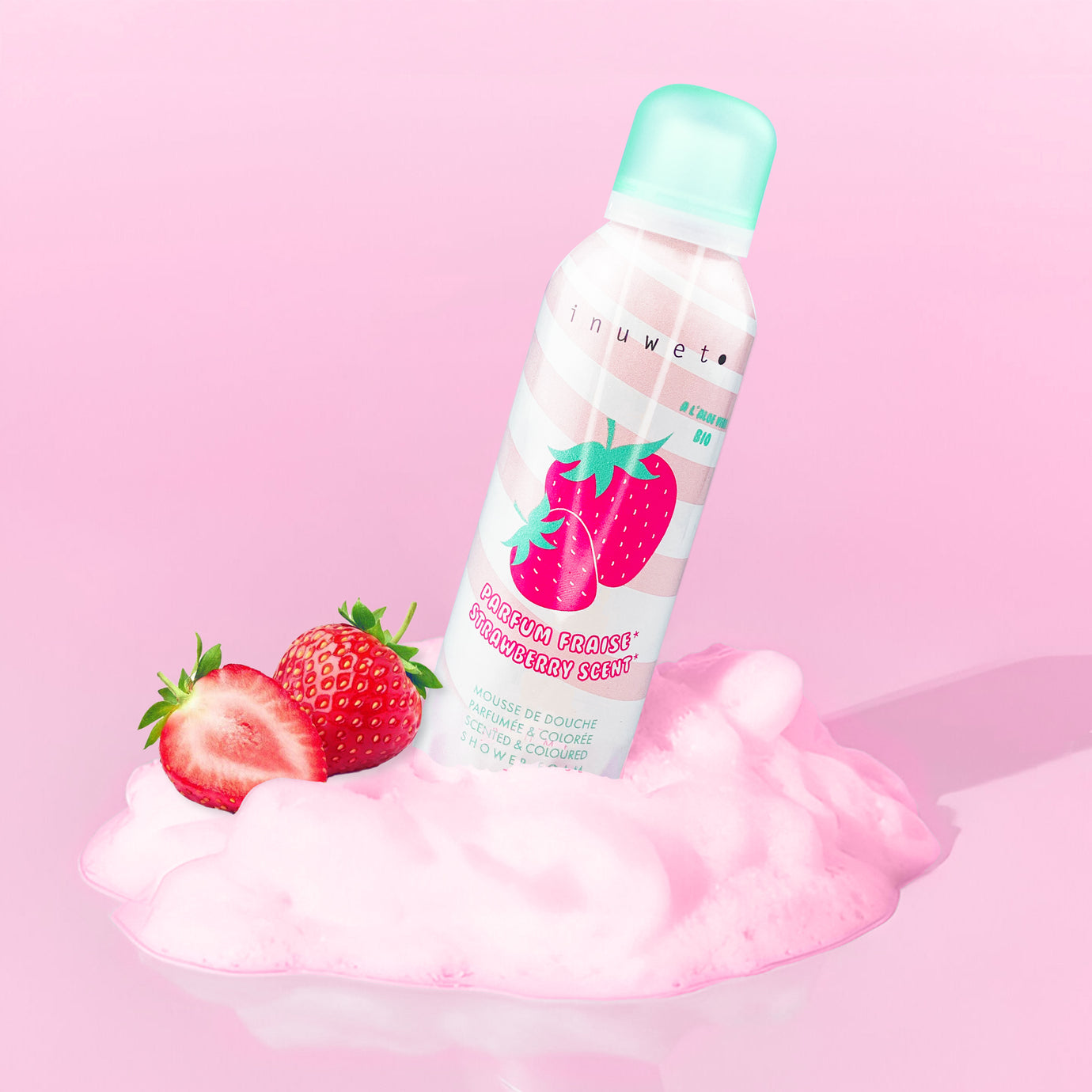 Espuma de Ducha Aroma Fresa- INUWET
