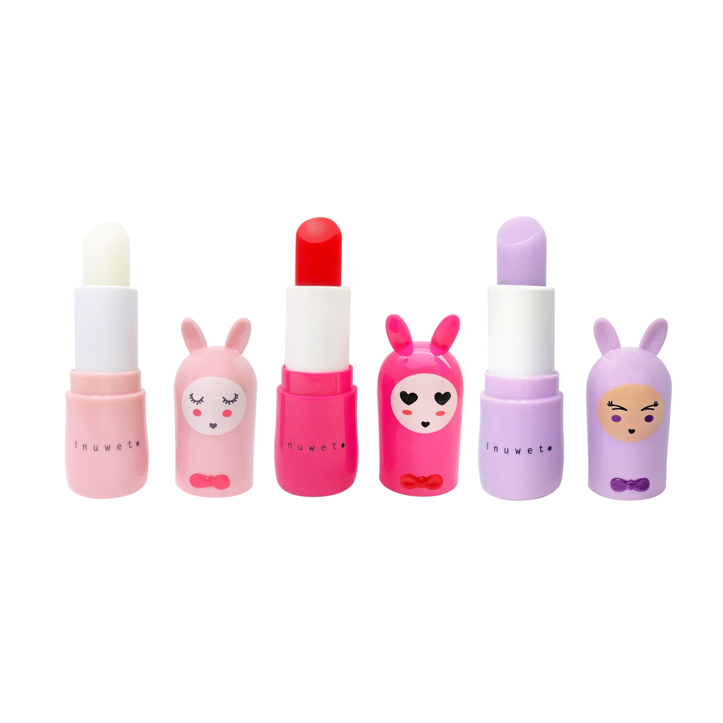 Pack de 3 Bálsamos Labiales Friends Forever (Fresa,Cereza,Nube) - INUWET