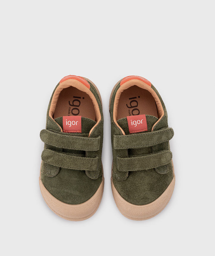 Deportiva Tennis Suede Kaki- IGOR