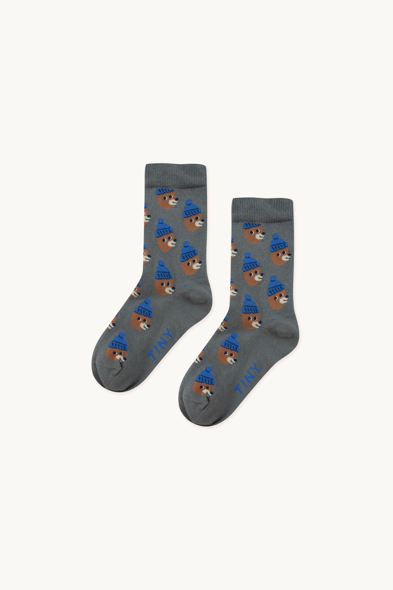 Calcetines medianos BEAR gris- TINY COTTONS