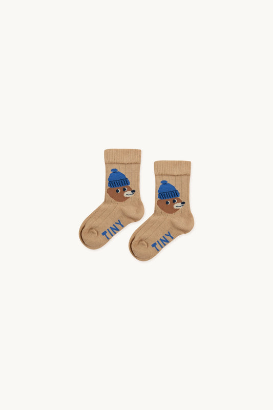 Calcetines medianos BEAR camel BB- TINY COTTONS