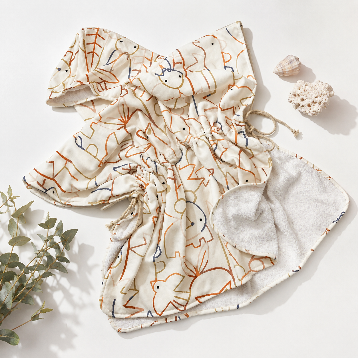 Toallas Poncho Estampadas- MONNUAGE