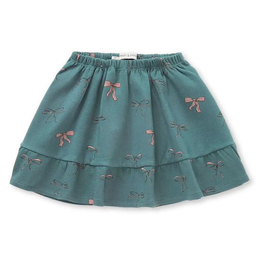Falda volantes estampado de lazos- SPROET & SPROUT