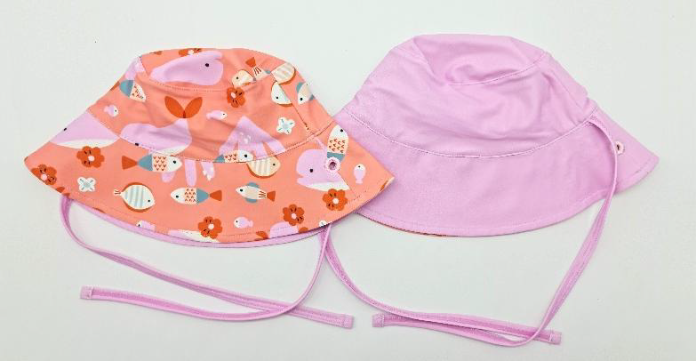 Gorro Buket reversible con protección solar UPF 50+- MONNUAGE