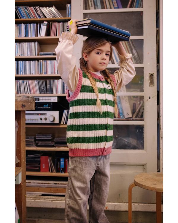 Chaleco de Punto con Rayas- SPROET & SPROUT