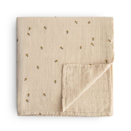 Muselina estampada Abejas- MUSHIE