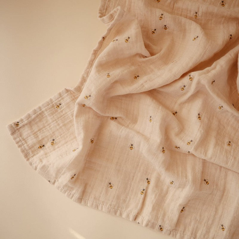 Muselina estampada Abejas- MUSHIE