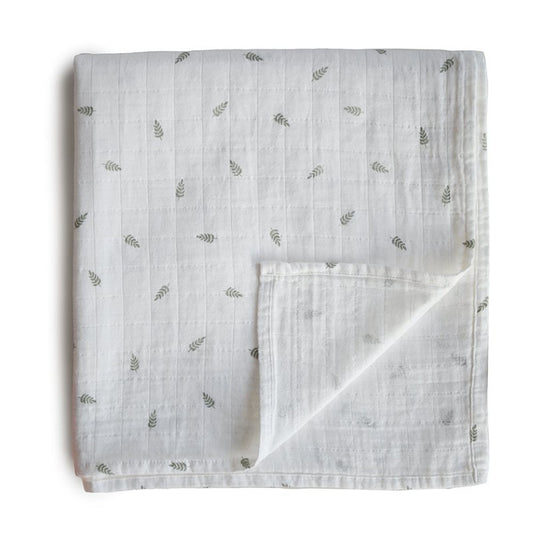 Muselina estampada Hojas- MUSHIE