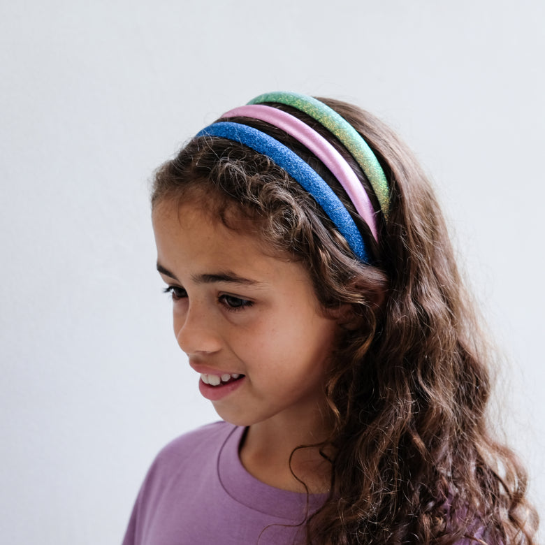 Diademas Dorada Malva Azul- MIMI & LULA