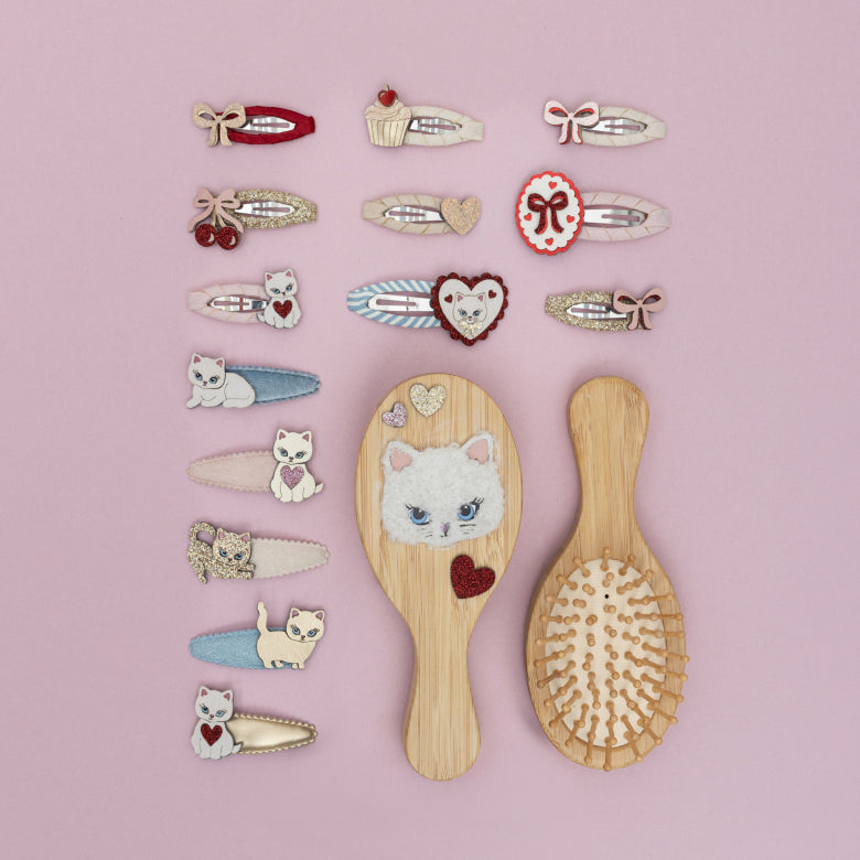 Clips Cerezas Corazón Lazo Gatito Helado-MIMI & LULA
