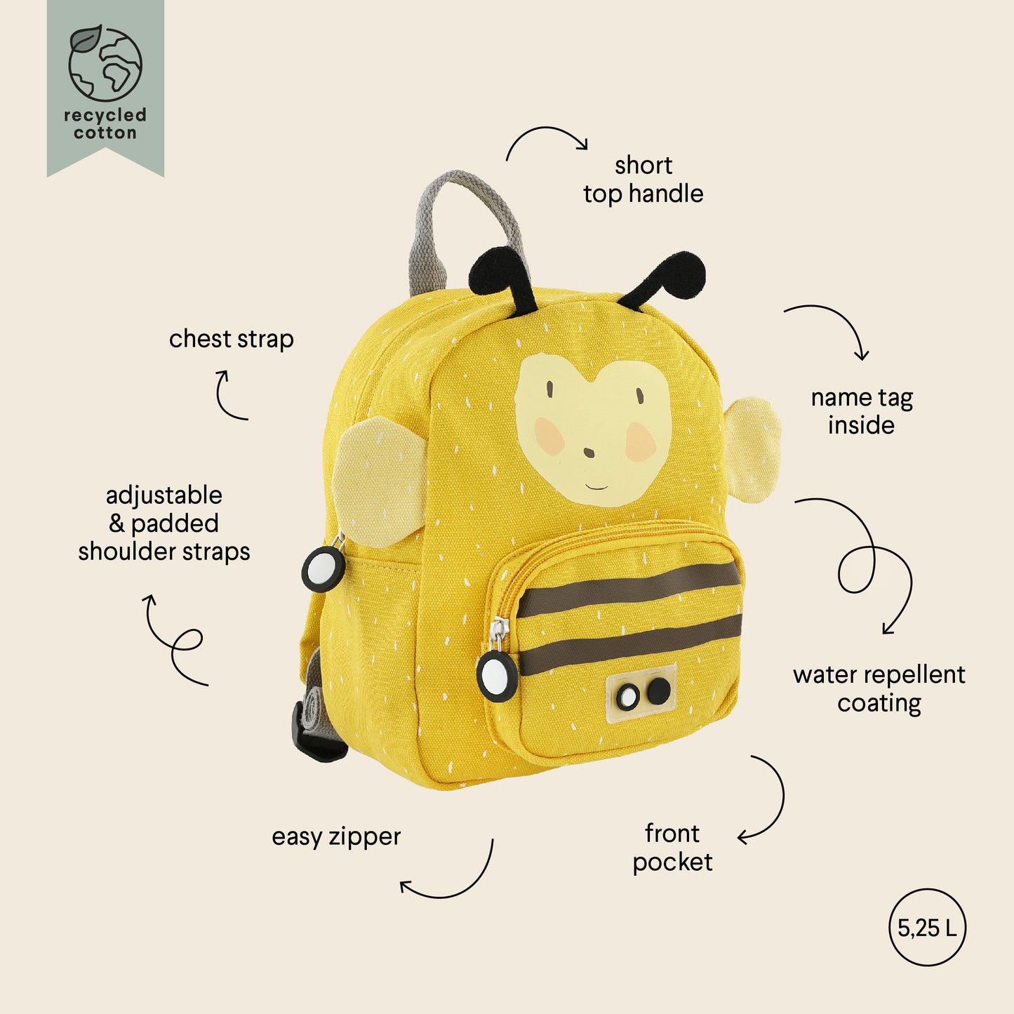 Mochila de animales Pequeña Abeja- TRIXIE