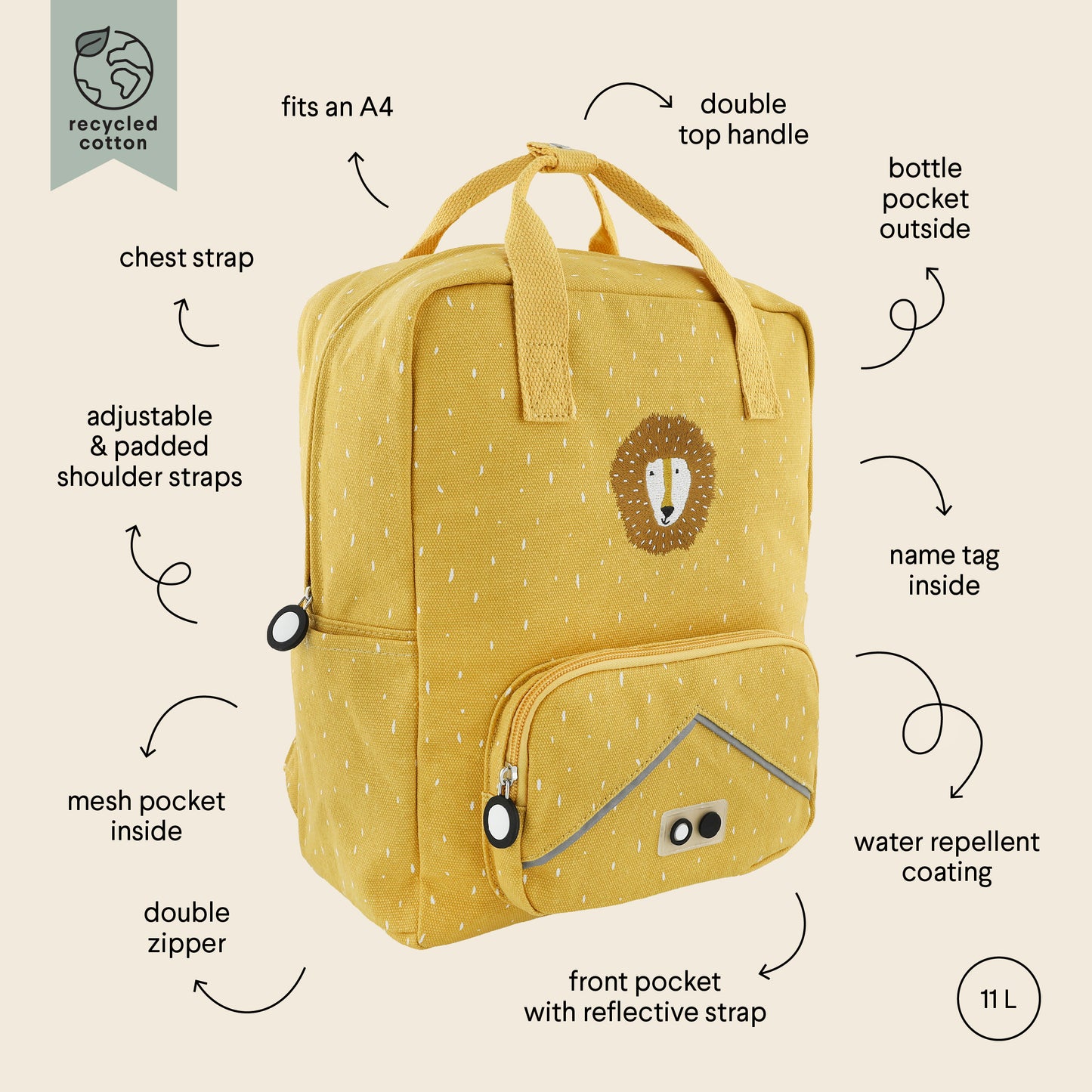 Mochila de animales grande León - TRIXIE