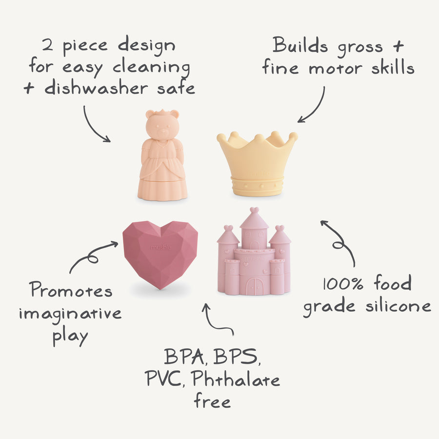 Pack 4 Piezas PRINCESS Baño- MUSHIE