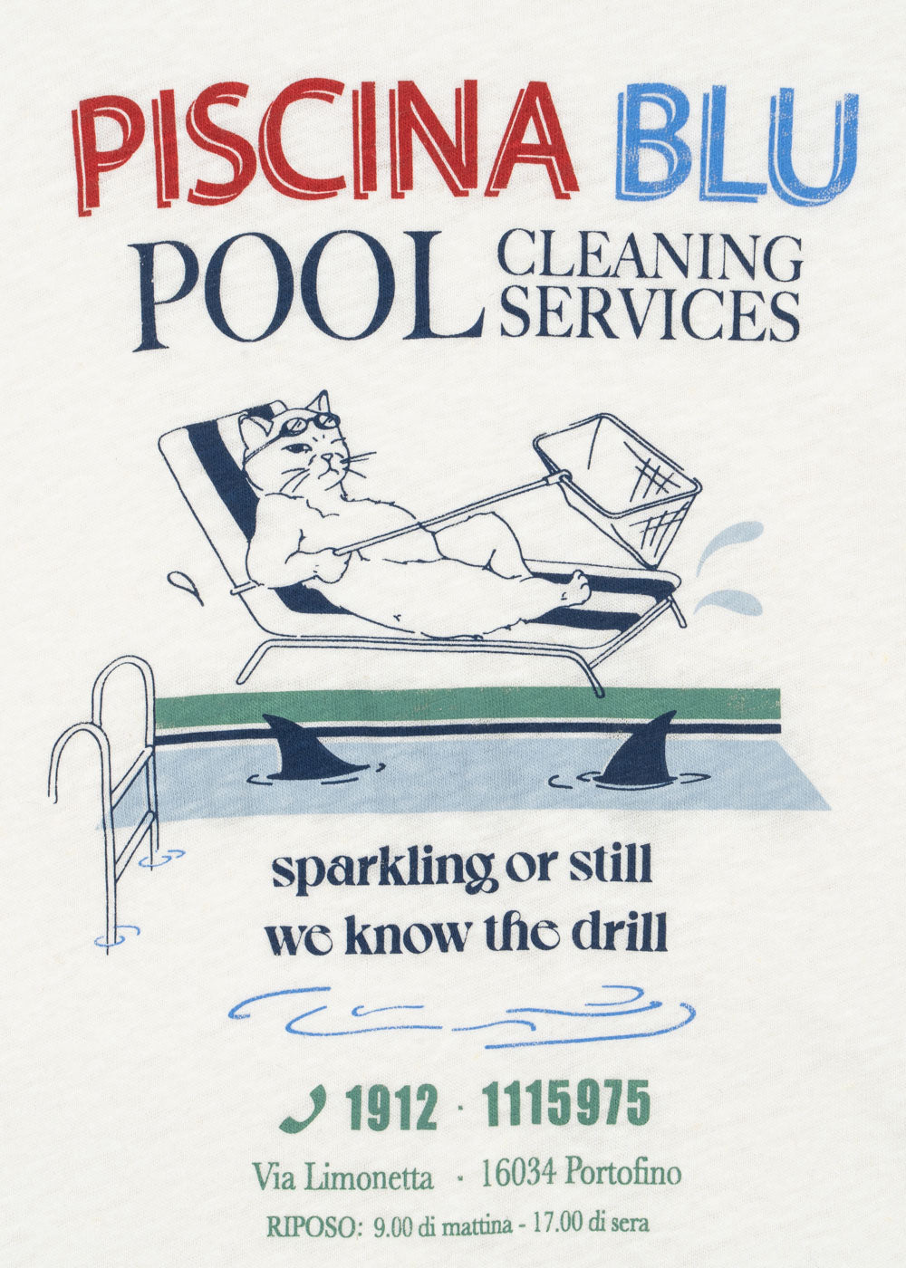 Camiseta Piscina Blu-KONGES SLØJD
