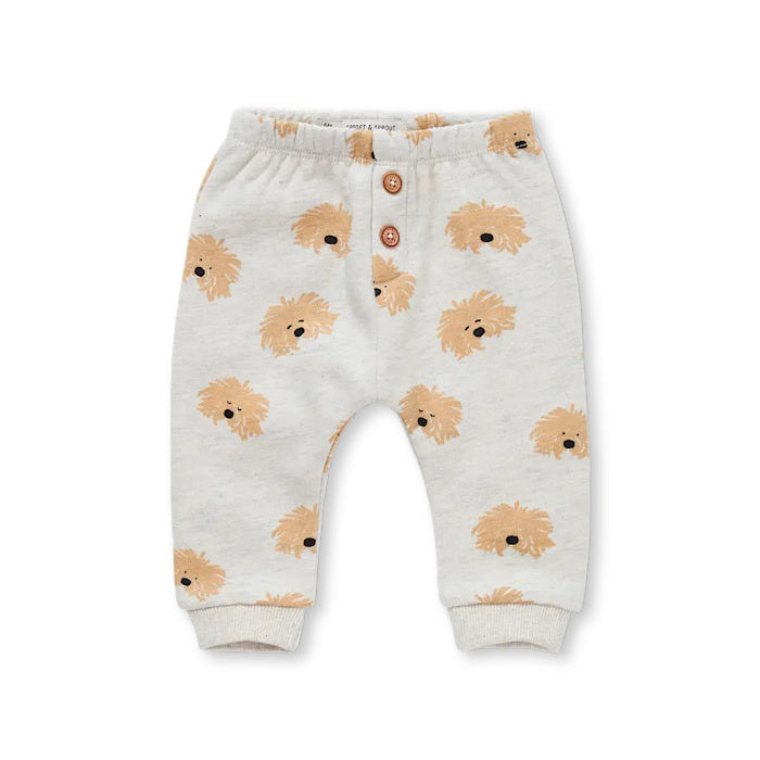 Pantalón de chándal para bebé con estampado de perro- SPROET & SPROUT