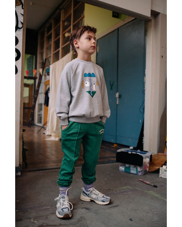 Sudadera Raglan Auto Retrato Gris- SPROET & SPROUT
