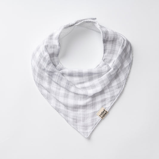 Bandana muselina vichy gris- RALET RALET