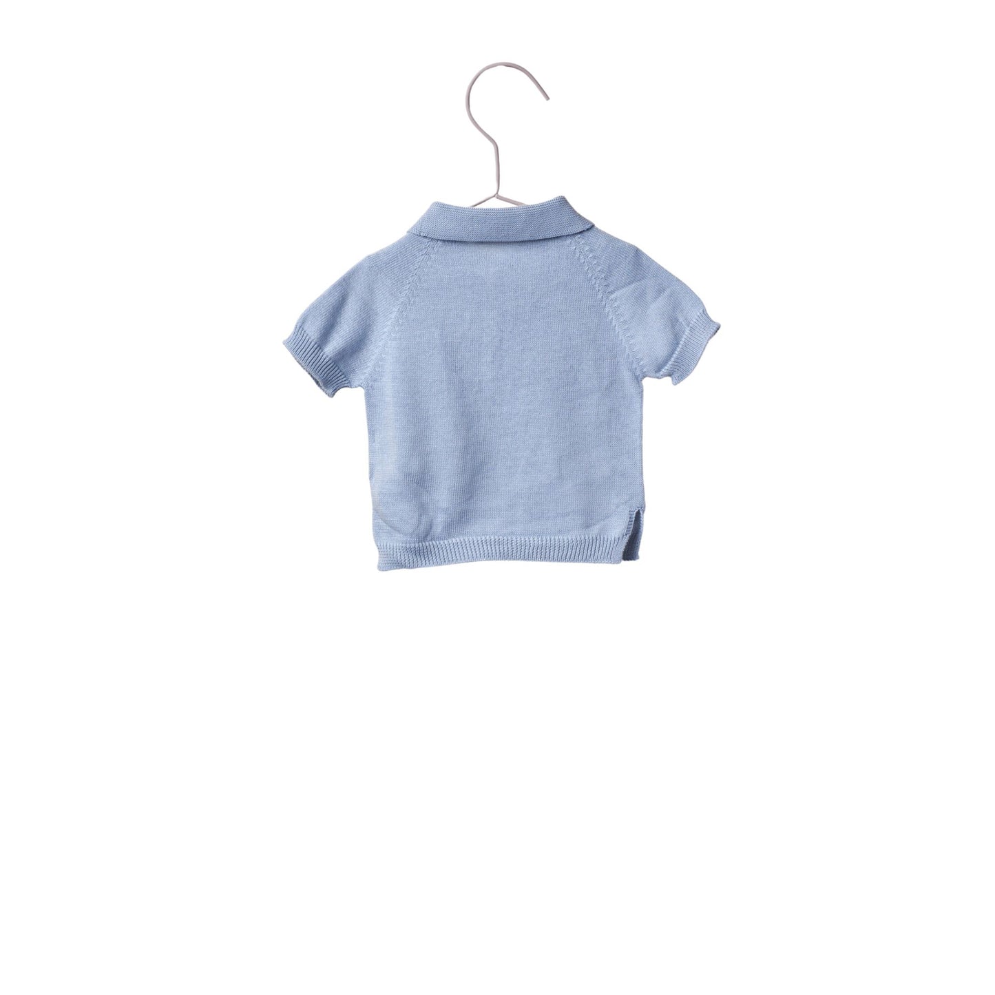 Polo tricot celeste- WEDOBLE