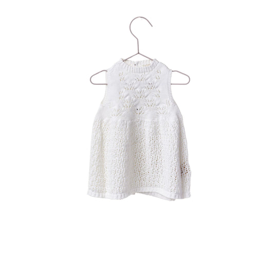 Vestido tricot blanco- WEDOBLE