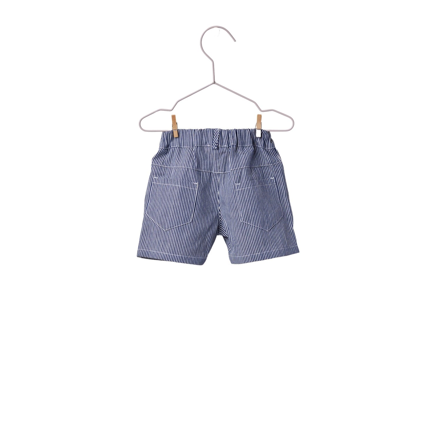 Pantalón corto de rayas azul- WEDOBLE