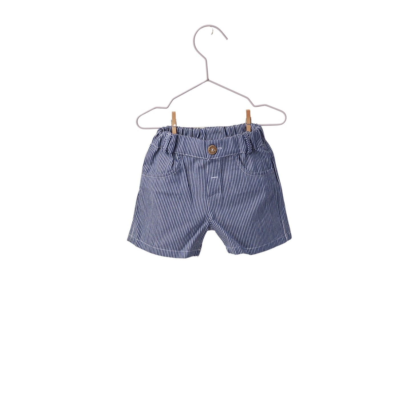 Pantalón corto de rayas azul- WEDOBLE