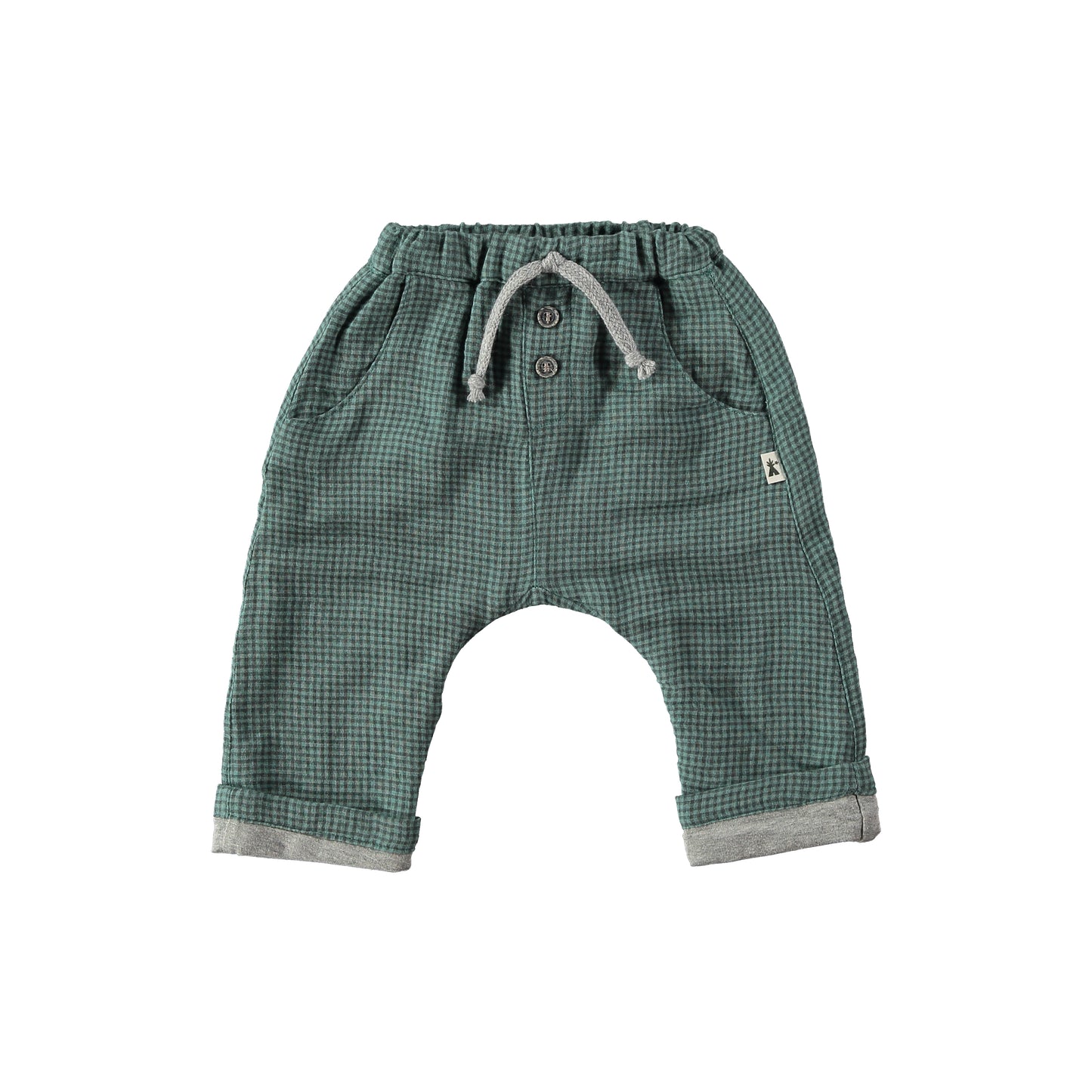 Pantalones de cuadros verdes- PETIT INDI