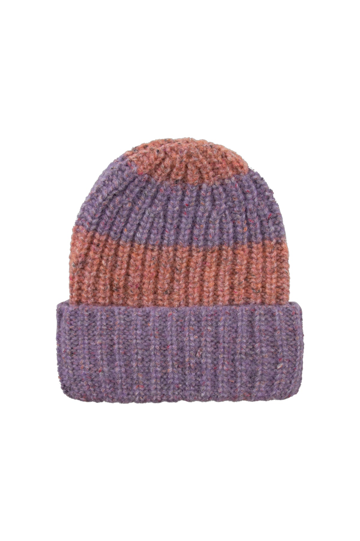 Gorro rayas grandes lila y rosa- TINYCOTTONS