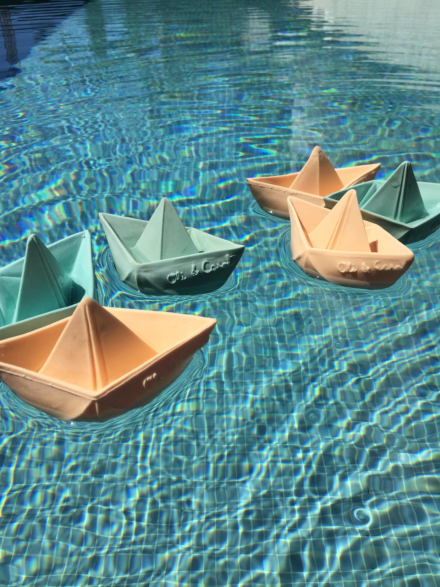 Barco Origami Menta- Barcos Origami