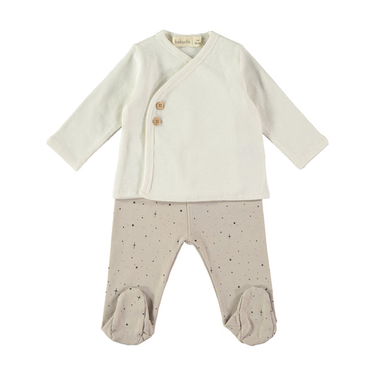 Jubón + Polaina Twinkle gris-  BABYCLIC
