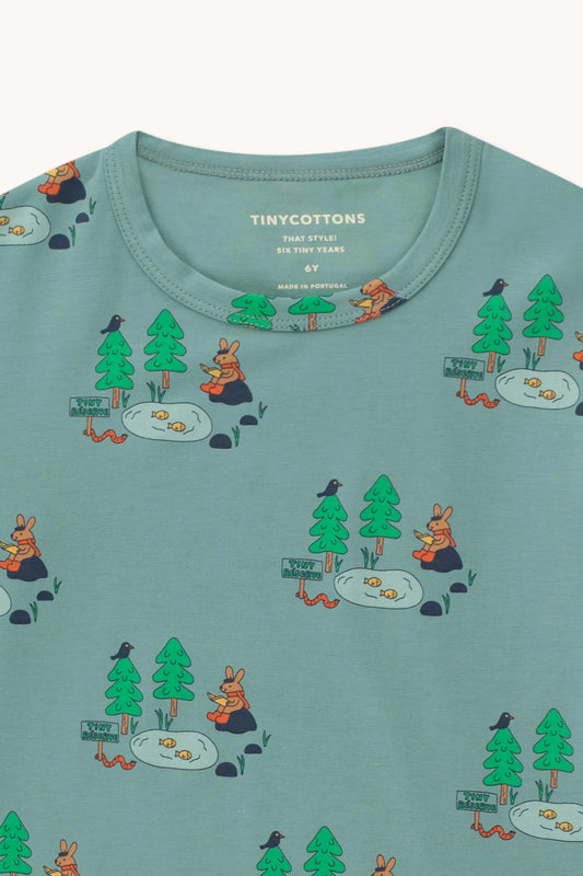 Camiseta estampado bosque- TINYCOTTONS