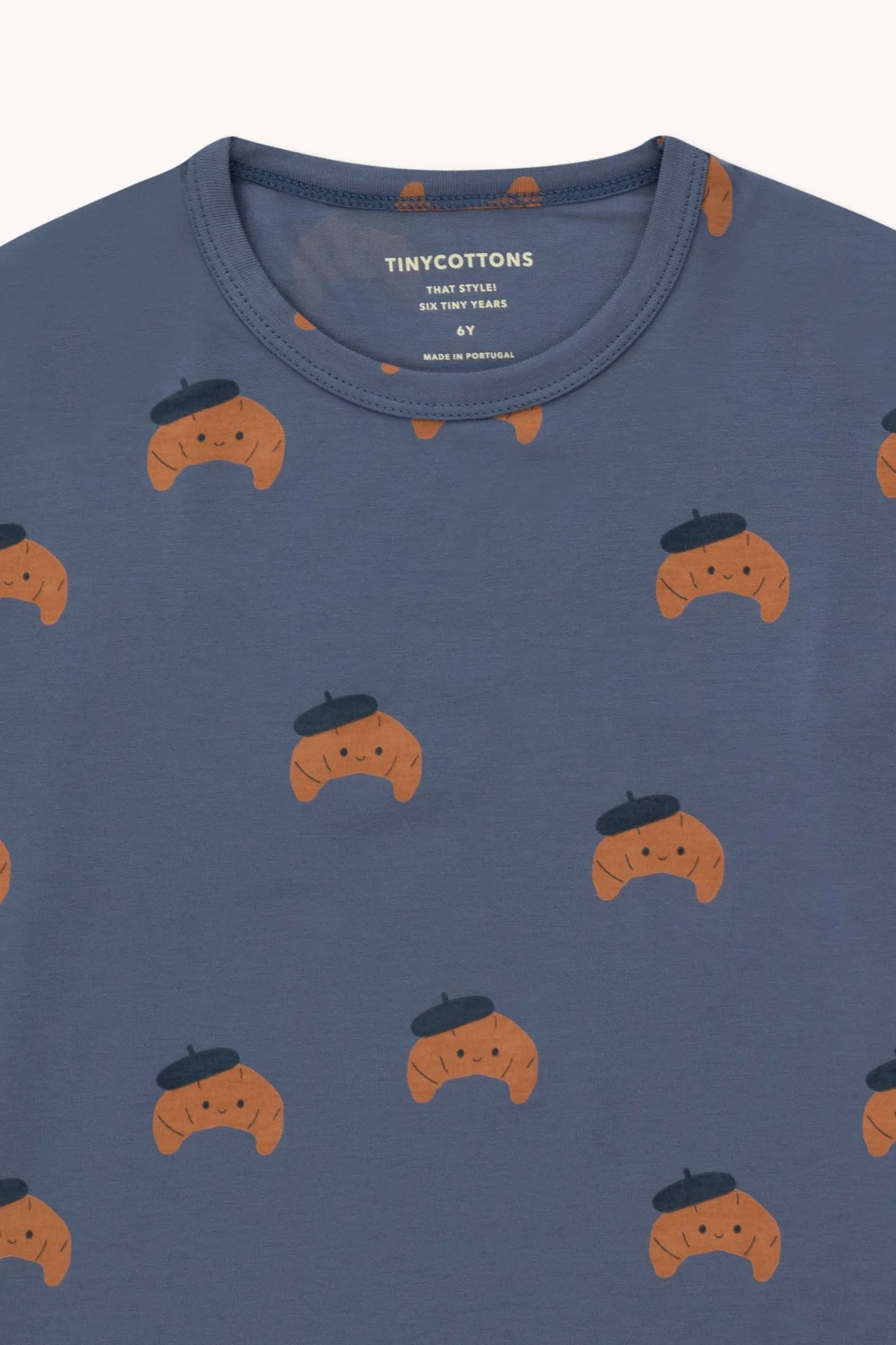 Camiseta estampado croissant- TINYCOTTONS